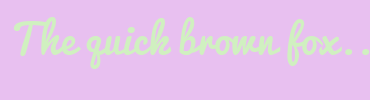 Image with Font Color D0F0C0 and Background Color E8C0F0